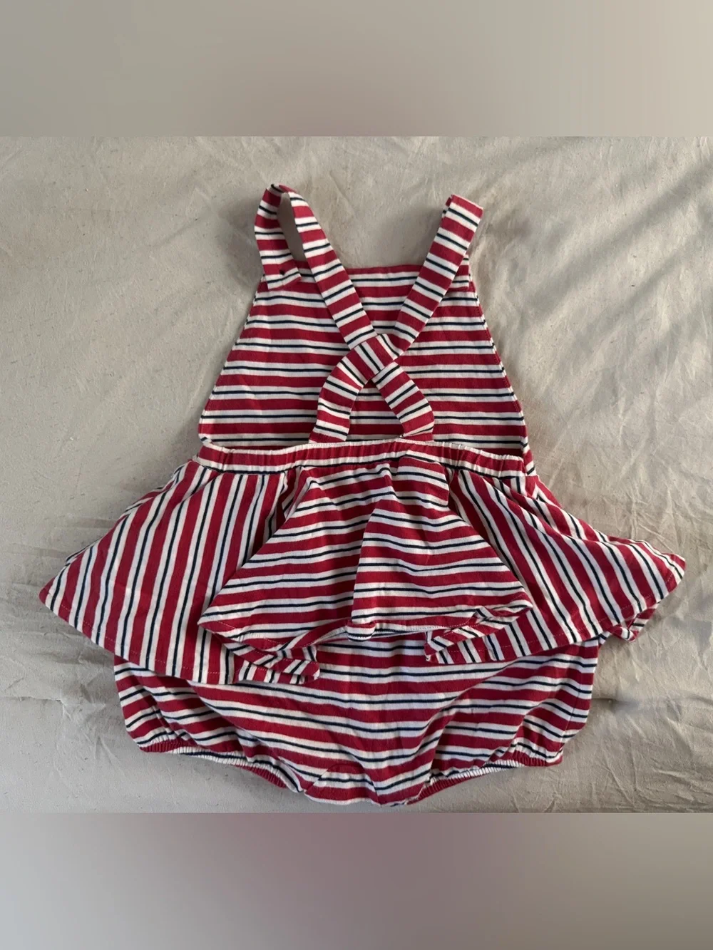 Ralph Lauren Baby Girls 18M Nautical Stripe Jumper Dress Romper